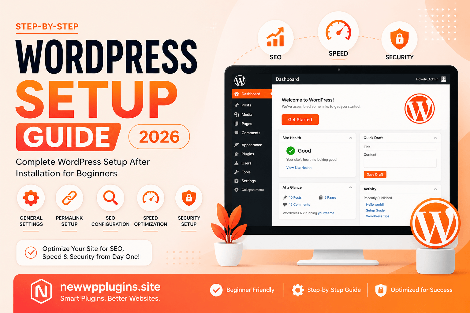 How to Set Up WordPress Properly After Installation title illustration