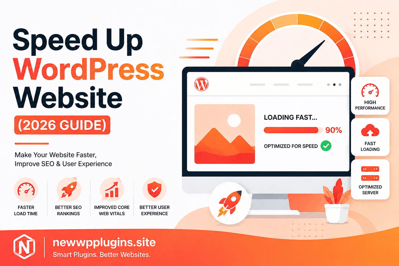 Speed Up WordPress Website performance optimize graph graphic