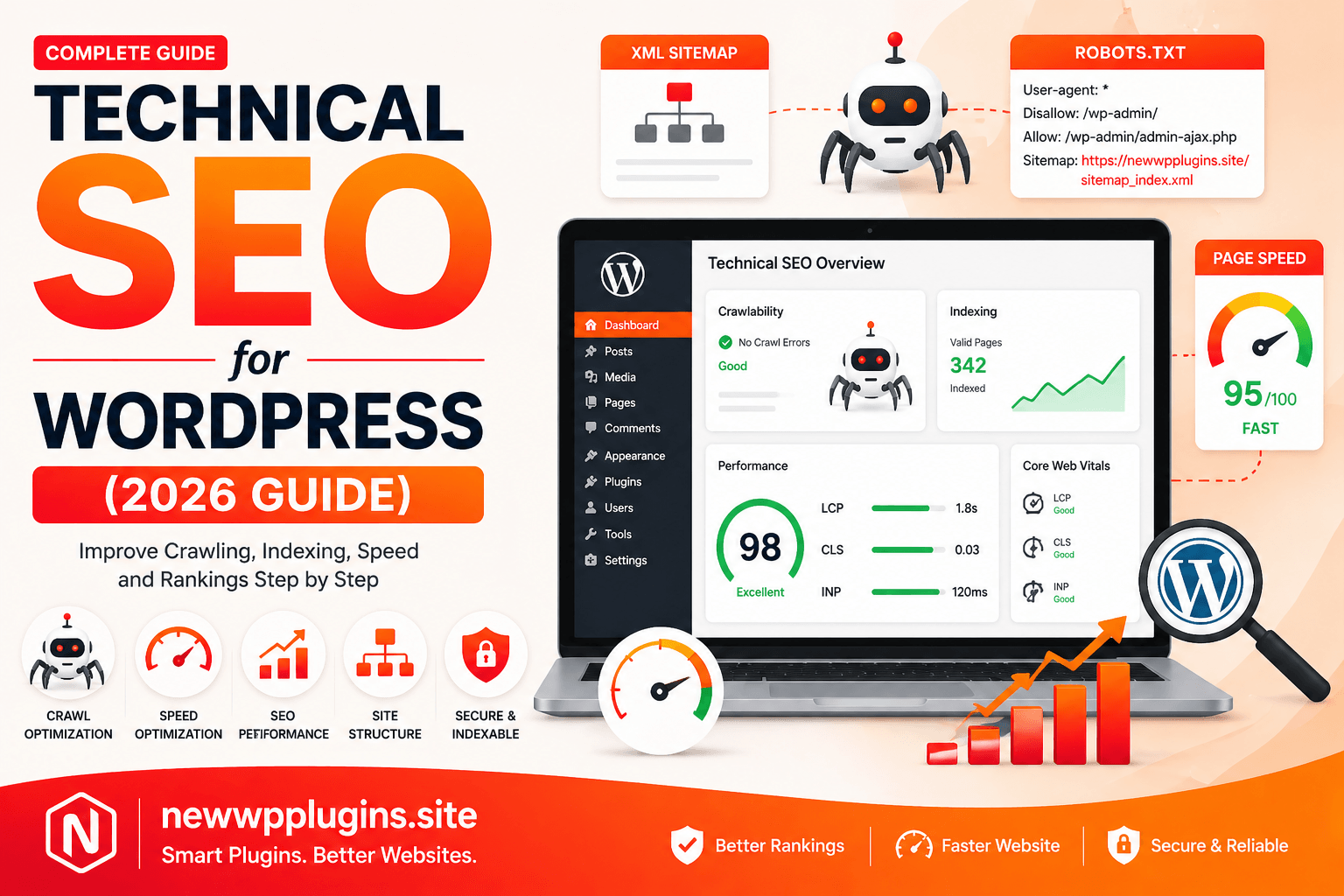 Technical SEO WordPress configuration dashboard checklist
